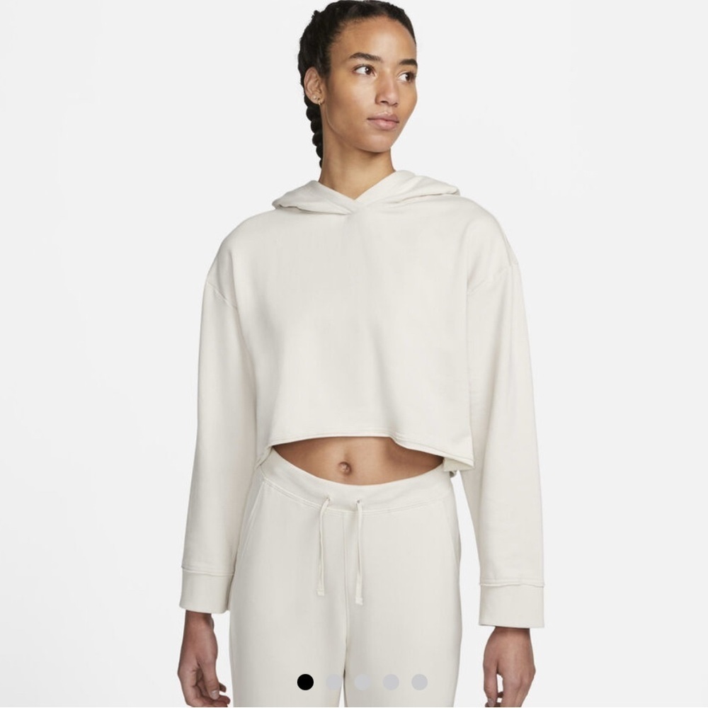Nike Yoga Size S Women's Cropped Fleece Hoodie